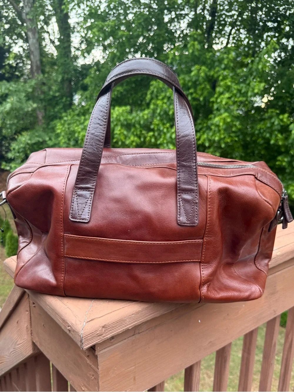 Wilsons Leather Large Retro Brown Travel or Business Bag